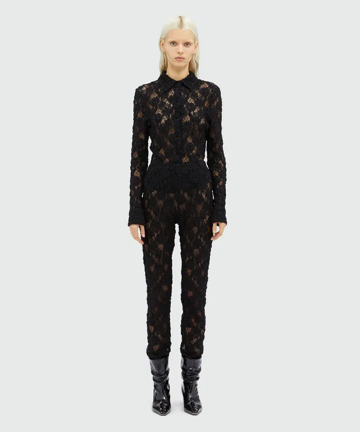 Stretch Lace Leggings Women MSGM Pants And Shorts