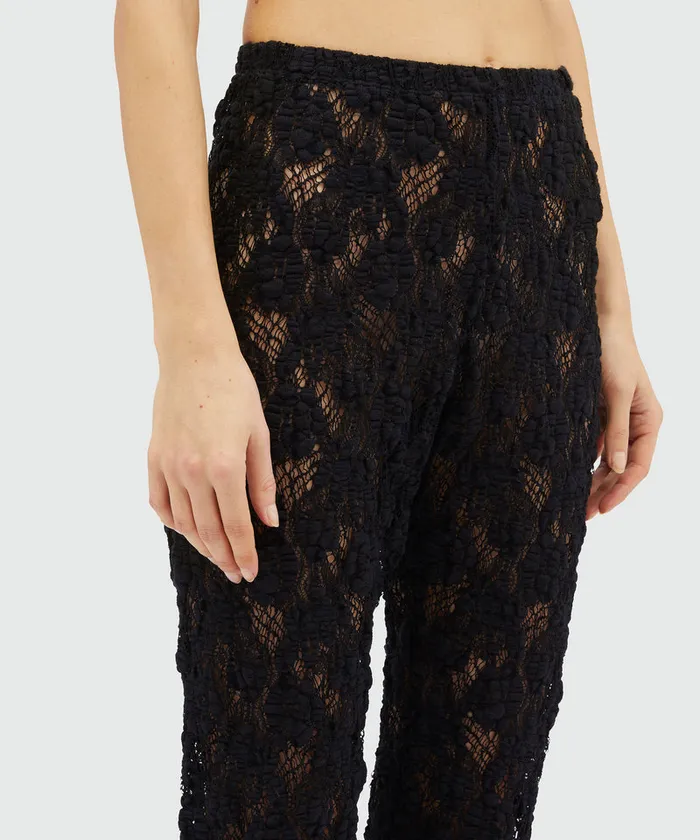 Stretch Lace Leggings Women MSGM Pants And Shorts