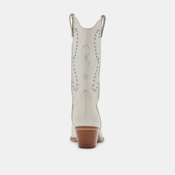 Sula Boots Off White Leather Women Dolce Vita Boots and Booties