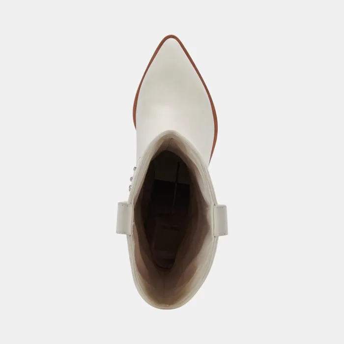 Sula Boots Off White Leather Women Dolce Vita Boots and Booties