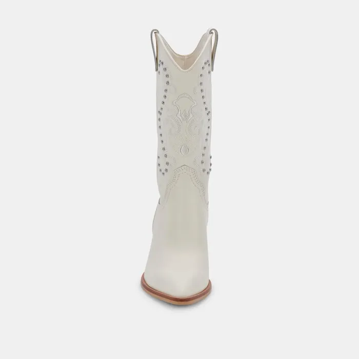 Sula Boots Off White Leather Women Dolce Vita Boots and Booties