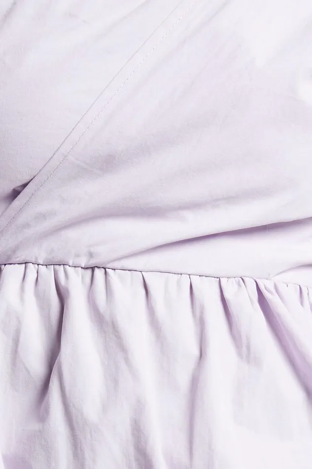 Sula Mini Dress 8211 Asymmetric Off One Shoulder Puff Sleeve Dress In Lilac Women Showpo Curve Clothes