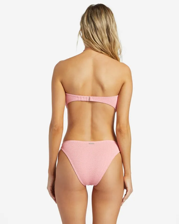 Summer High Twist Bandeau Bikini Top Flamingo Women Billabong Bikini Tops