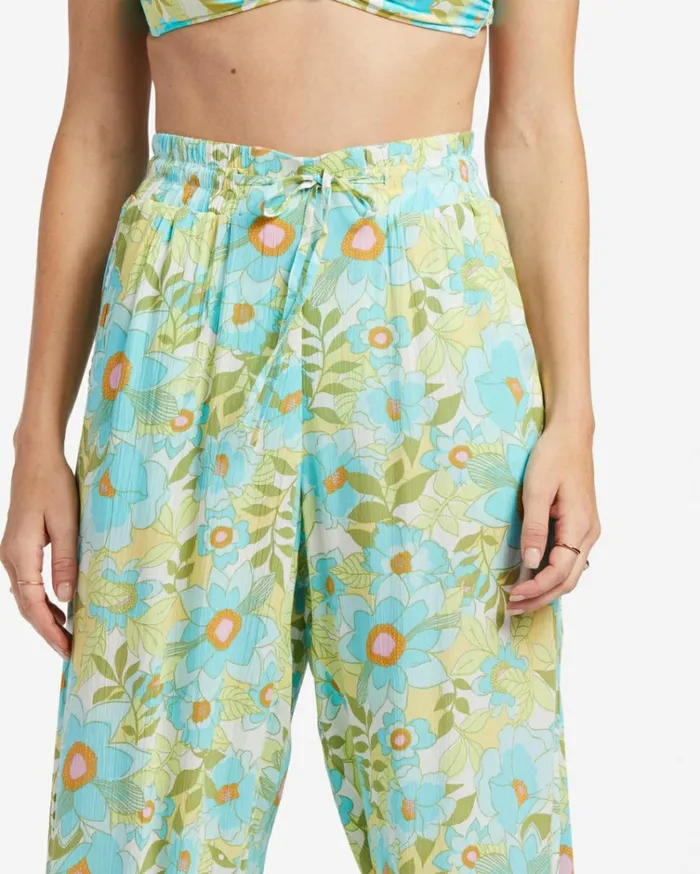 Sun Rays Crinkle Pants Ocean Eyes Women Billabong Pants