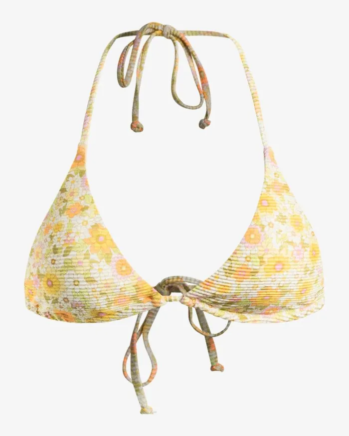 Sun Worshipper Tanlines Triangle Bikini Top Multi Women Billabong Bikinis