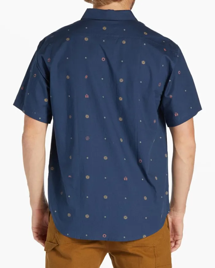 Sundays Mini Short Sleeve Shirt Blue Men Billabong Shirts