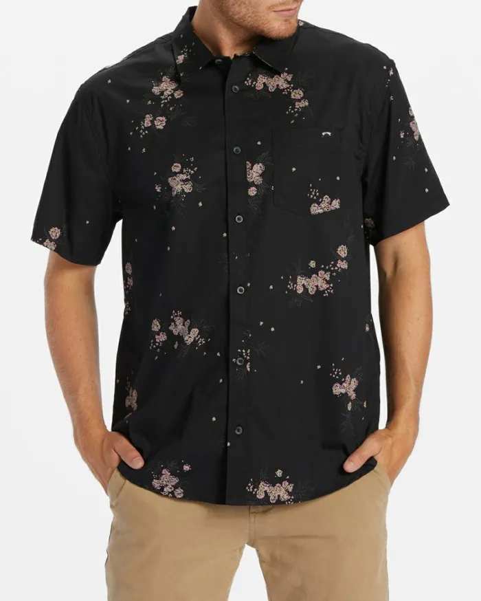 Sundays Mini Short Sleeve Shirt Phantom Men Billabong Shirts