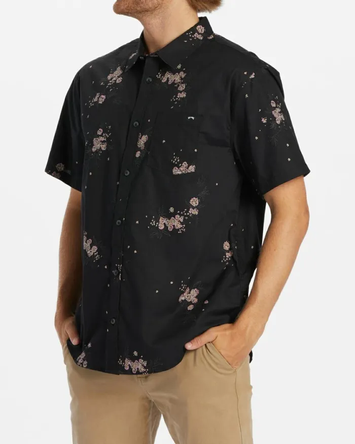Sundays Mini Short Sleeve Shirt Phantom Men Billabong Shirts