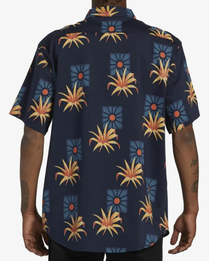 Sundays Short Sleeve Shirt Navy Men Billabong Shirts