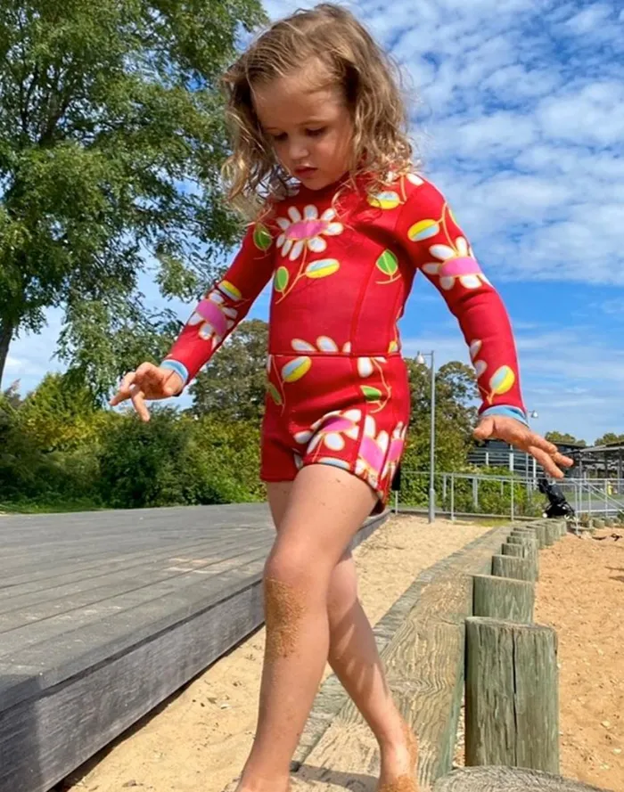Surf and Swim Women Cynthia Rowley Kids Floral Wetsuit