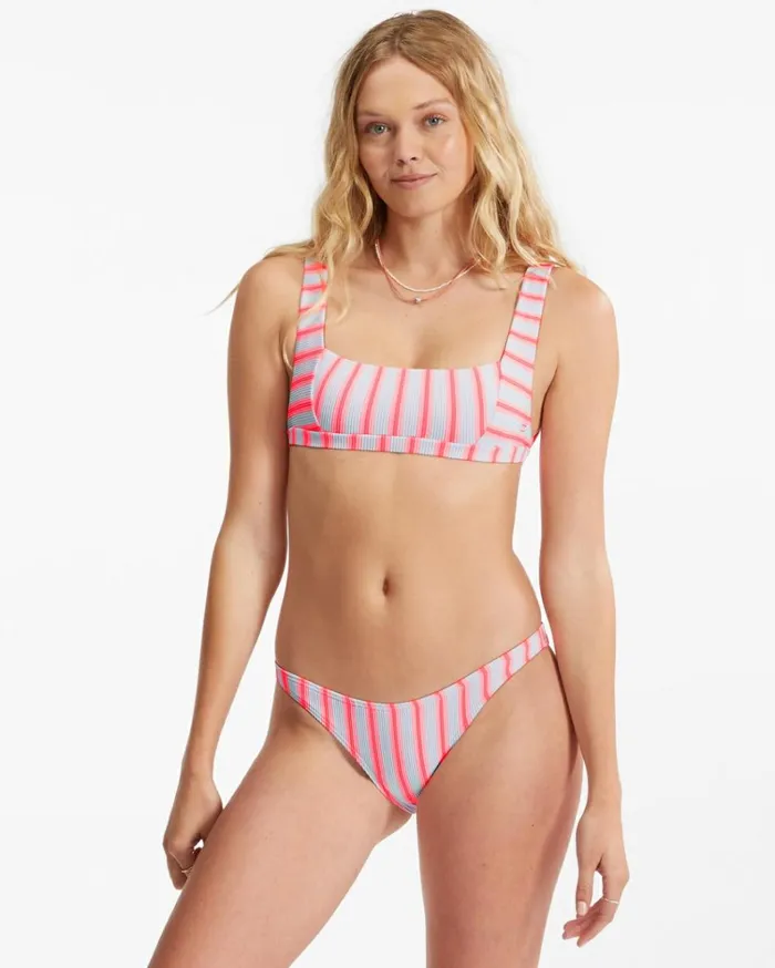 Surf Stripe Tropic LowRise Bikini Bottoms Morning Sky Women Billabong Bikinis