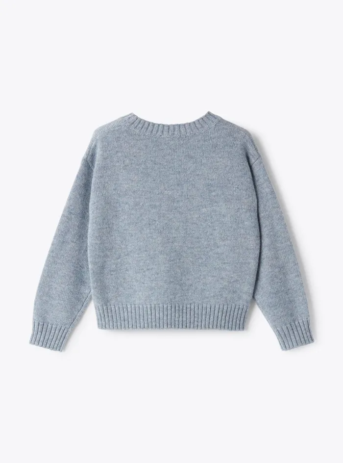 Sweaters And Cardigans Boy 216Girl 216 Il Gufo Wool Sweater With Polar Bear