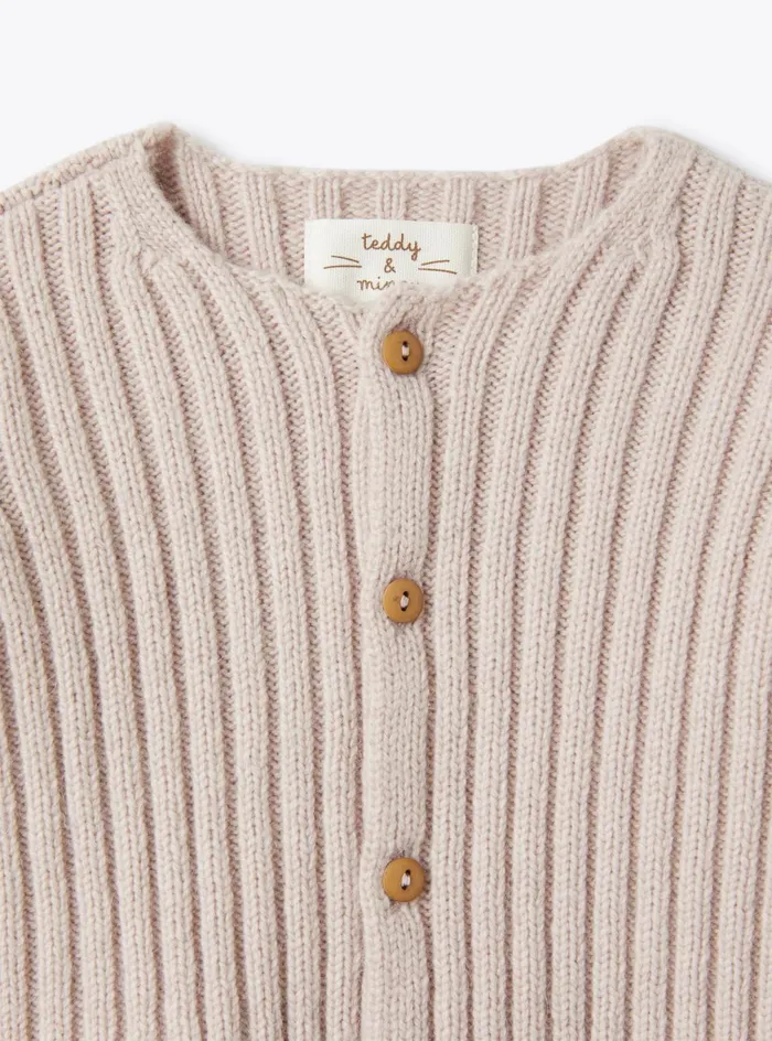 Sweatshirts And Sweaters Baby 036 Il Gufo Upcycled Wool Blend Yarn Cardigan