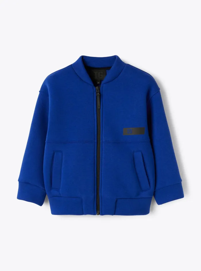 Sweatshirts Boy 216 Il Gufo Fleece Bomber Jacket