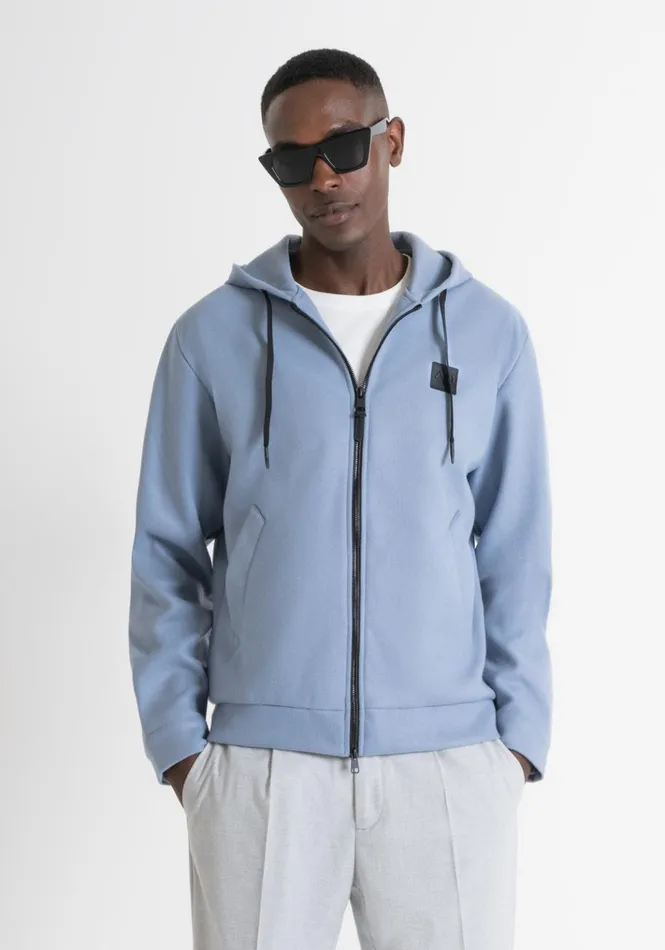 Sweatshirts Men Antony Morato Regular Fit Hoodie With Zip In Cotton Blend With Logo Powder Sweatshirts Men Antony Morato Regular Fit Hoodie With Zip In Cotton Blend With Logo Powder
