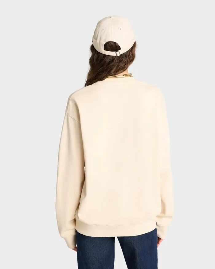 Sweatshirts Men Sporty and Rich NY 94 Crewneck 8211 CreamNavy