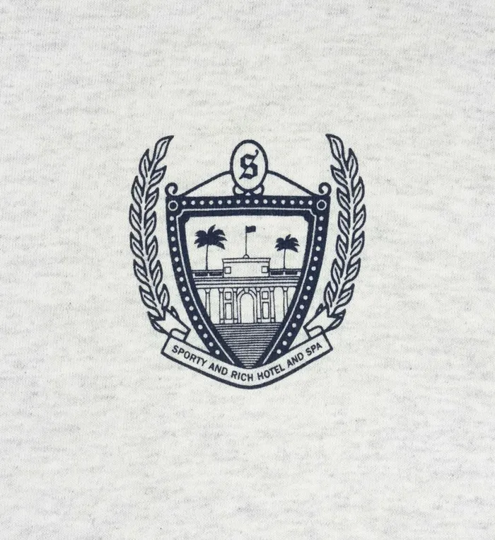 Sweatshirts Women Sporty and Rich Beverly Hills Crewneck 8211 Heather Gray