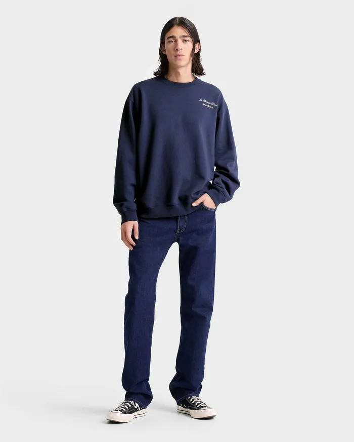 Sweatshirts Women Sporty and Rich Faubourg Crewneck 8211 NavyCream