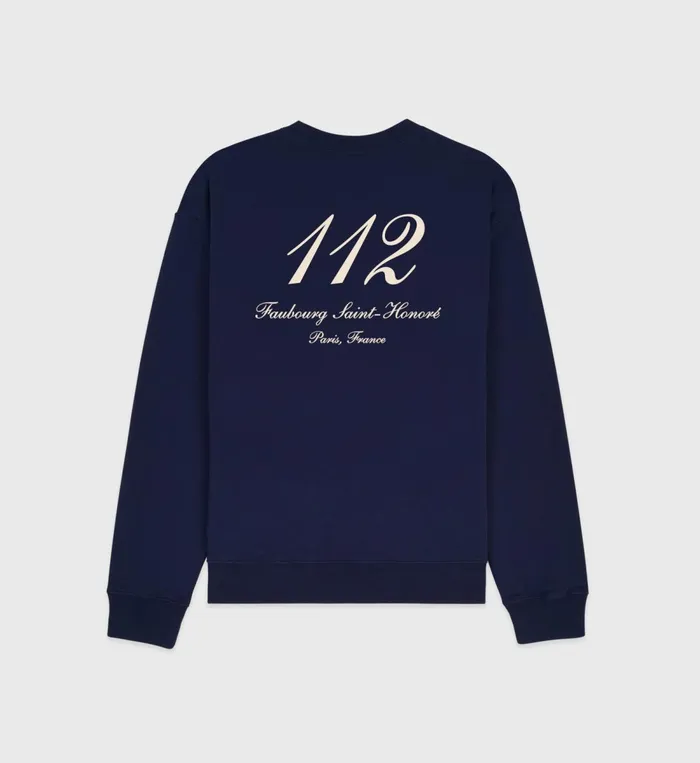 Sweatshirts Women Sporty and Rich Faubourg Crewneck 8211 NavyCream