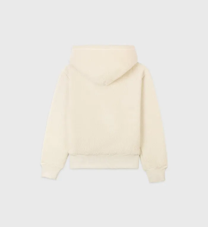 Sweatshirts Women Sporty and Rich Sherpa Health Hoodie 8211 Cream