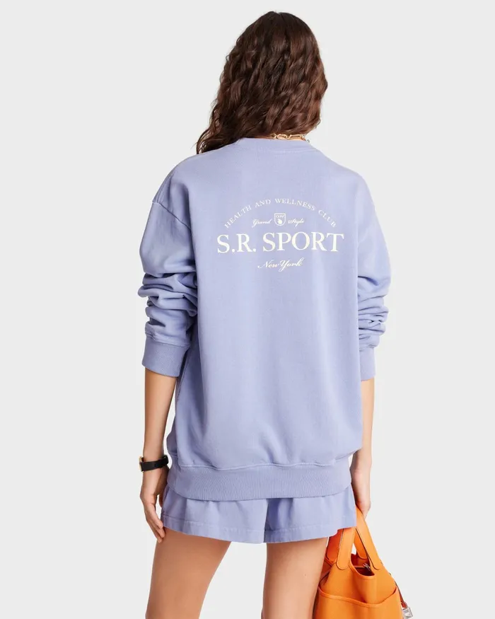 Sweatshirts Women Sporty and Rich Wimbledon Crewneck 8211 ColonyCream