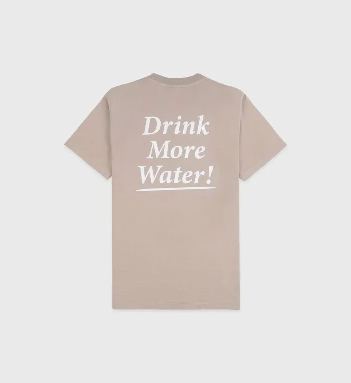 TShirts and Tops Women Sporty and Rich Drink More Water TShirt 8211 ElephantWhite