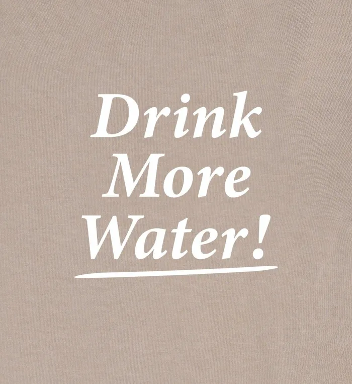 TShirts and Tops Women Sporty and Rich Drink More Water TShirt 8211 ElephantWhite
