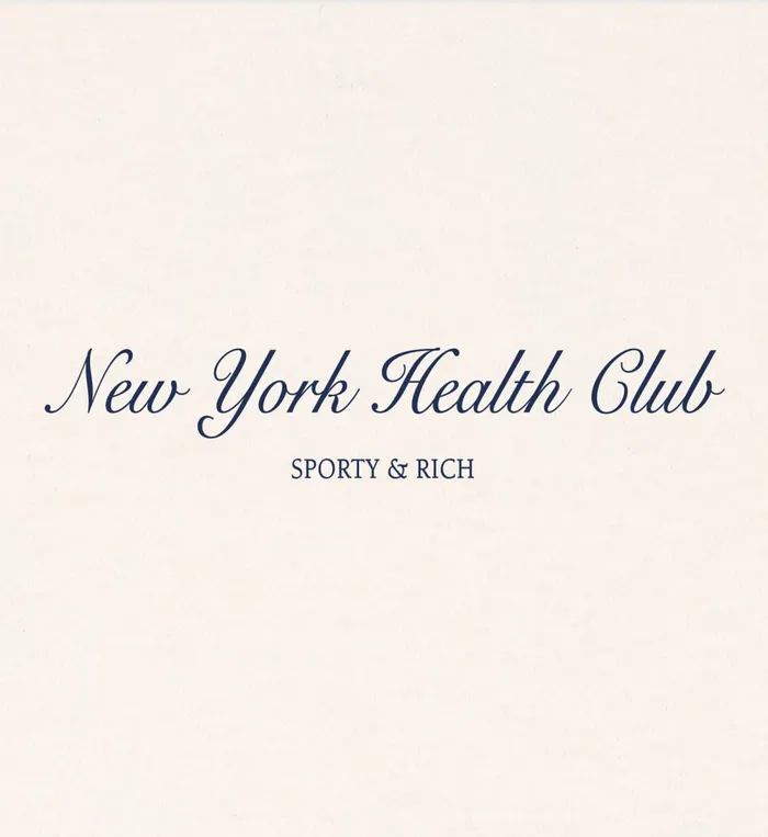 TShirts and Tops Women Sporty and Rich NY Health Club TShirt 8211 CreamNavy