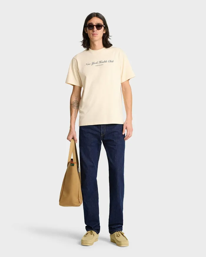 TShirts and Tops Women Sporty and Rich NY Health Club TShirt 8211 CreamNavy