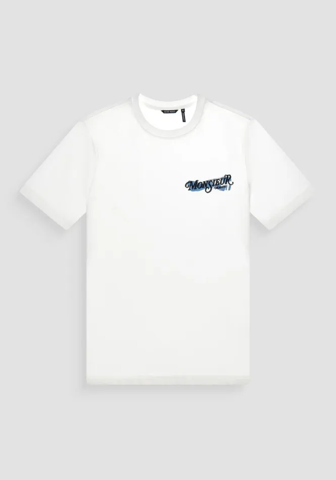 TShirts And Polo Men Antony Morato Regular Fit TShirt In Cotton Jersey With Print Cream TShirts And Polo Men Antony Morato Regular Fit TShirt In Cotton Jersey With Print Cream