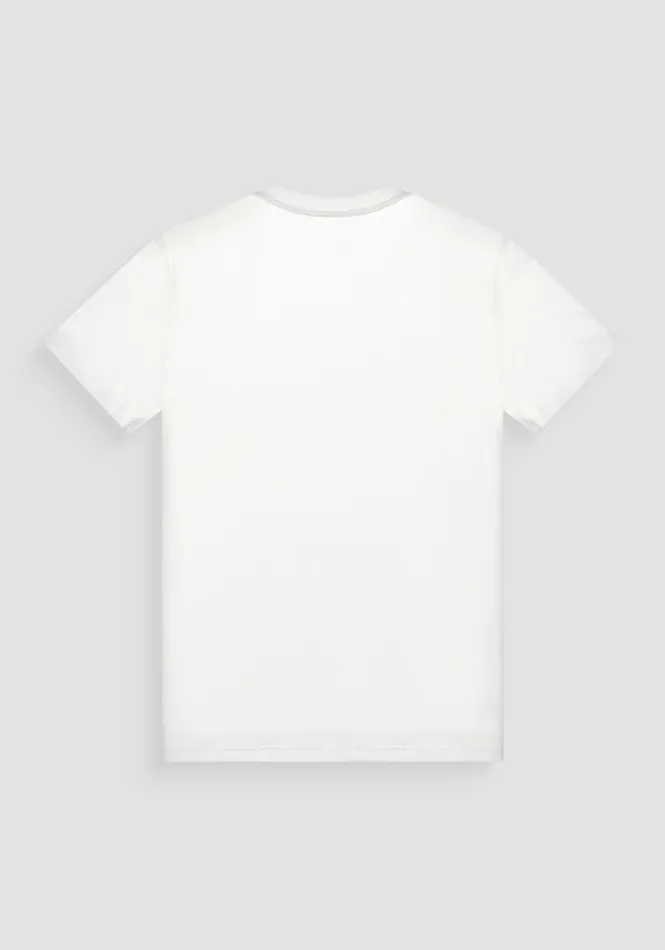 TShirts And Polo Men Antony Morato Regular Fit TShirt In White Cotton Jersey With Logo Cream