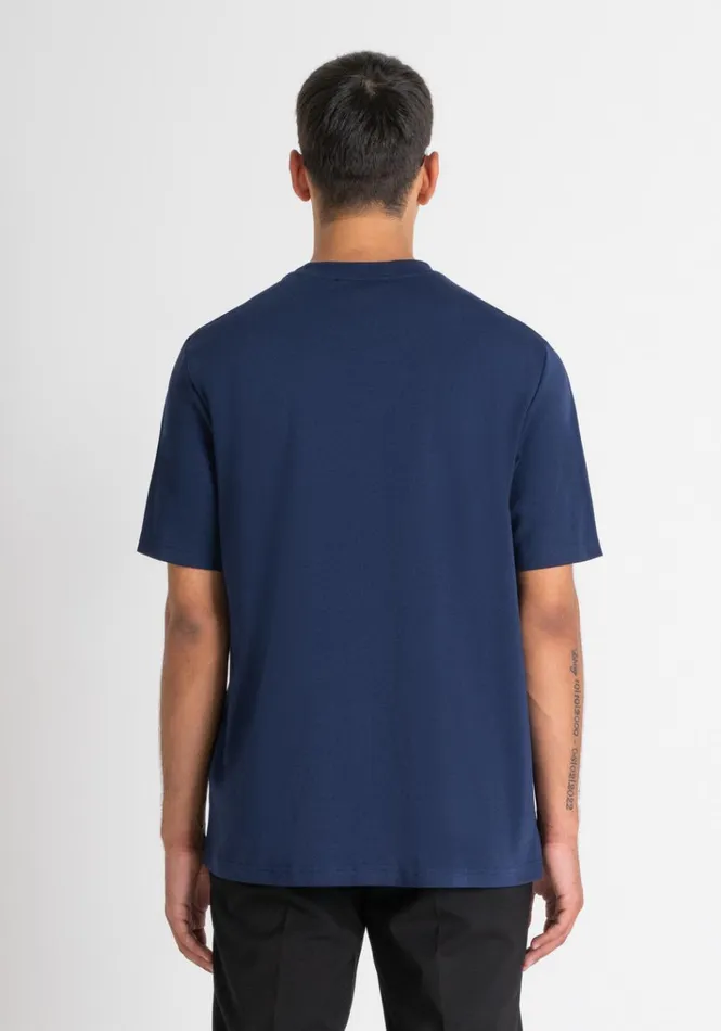 TShirts And Polo Men Antony Morato Relaxed Fit TShirt In Soft Cotton Blue Navy