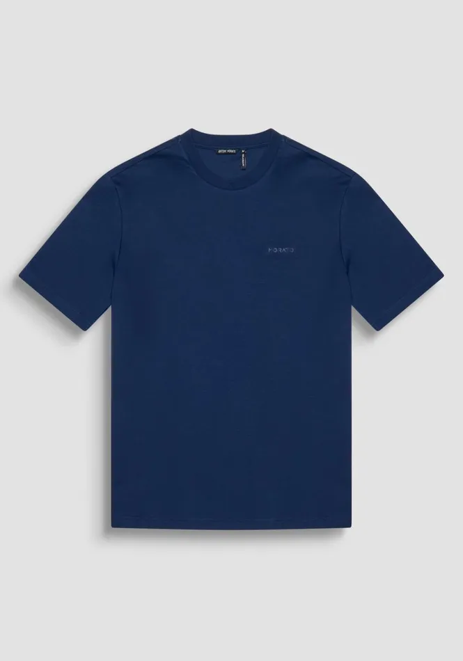 TShirts And Polo Men Antony Morato Relaxed Fit TShirt In Soft Cotton Blue Navy