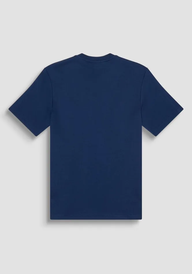 TShirts And Polo Men Antony Morato Relaxed Fit TShirt In Soft Cotton Blue Navy