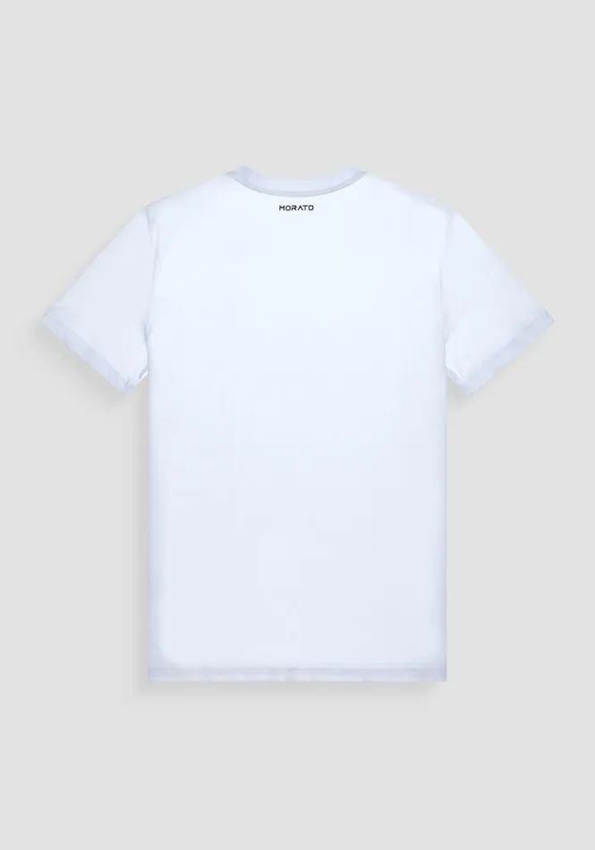 TShirts And Polo Men Antony Morato Slim Fit Cotton Jersey TShirt With Logo White