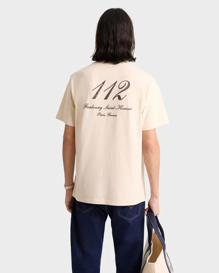 TShirts Men Sporty and Rich Faubourg T Shirt 8211 CreamChocolate