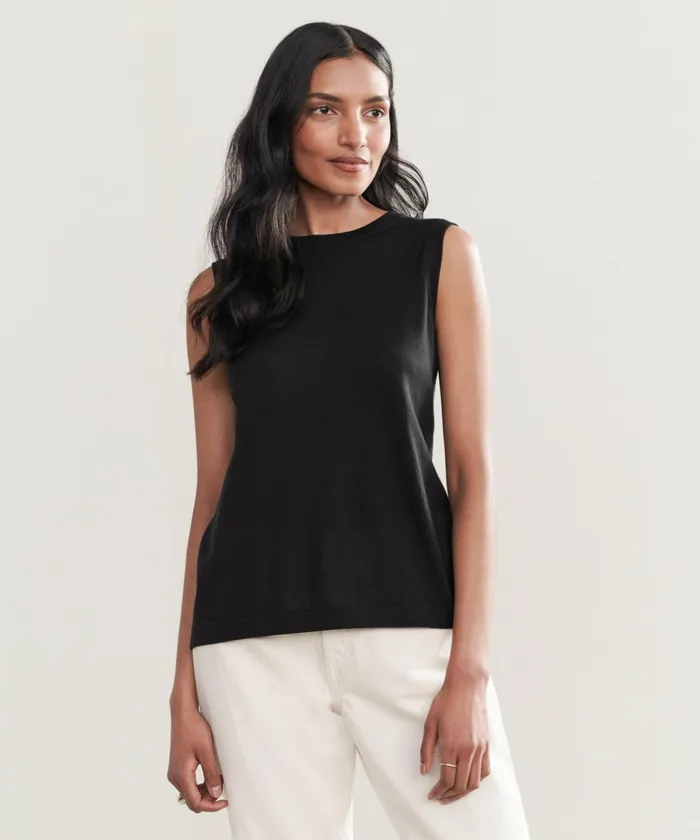 Tees and Tanks Women Jenni Kayne Merino Tank Black
