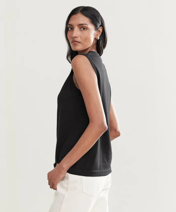 Tees and Tanks Women Jenni Kayne Merino Tank Black