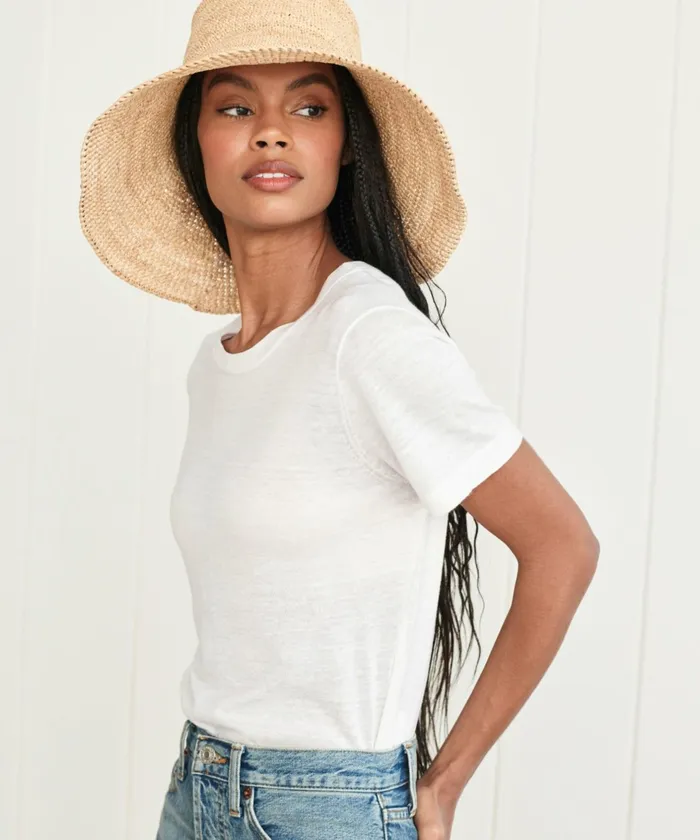 Tees and Tanks Women Jenni Kayne Summer Basic Tee Ivory