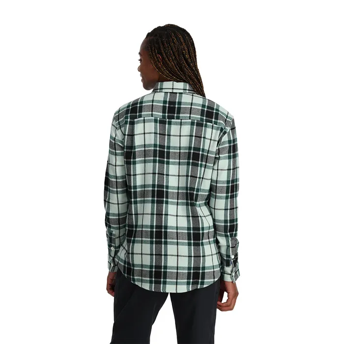 Tees and Tanks Womens Spyder Fab Flannel 8211 Wintergreen