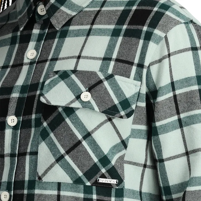 Tees and Tanks Womens Spyder Fab Flannel 8211 Wintergreen