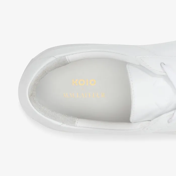 The MMLaFleur x Koio Capri LowTop Sneakers 8211 Leather White Shoes M M LaFleur Women