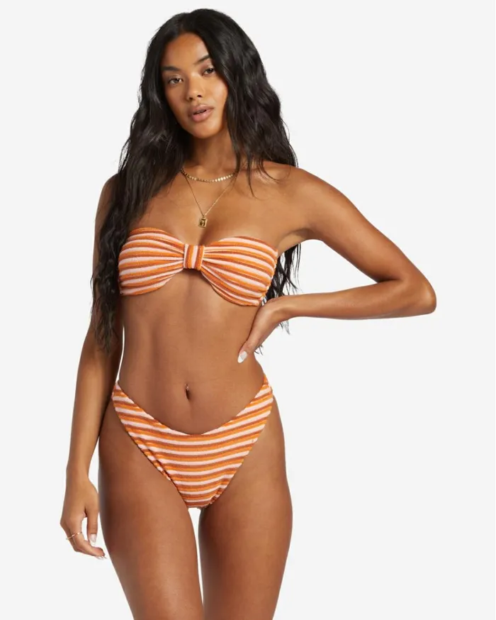 Tides Terry Betty Bandeau Bikini Top Multi Women Billabong Bikinis