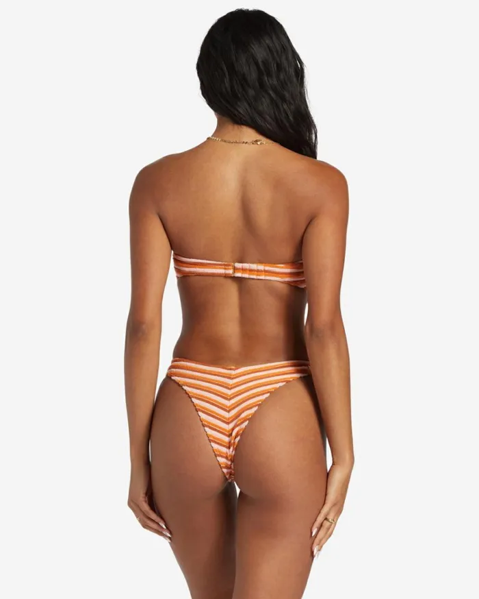 Tides Terry Betty Bandeau Bikini Top Multi Women Billabong Bikinis