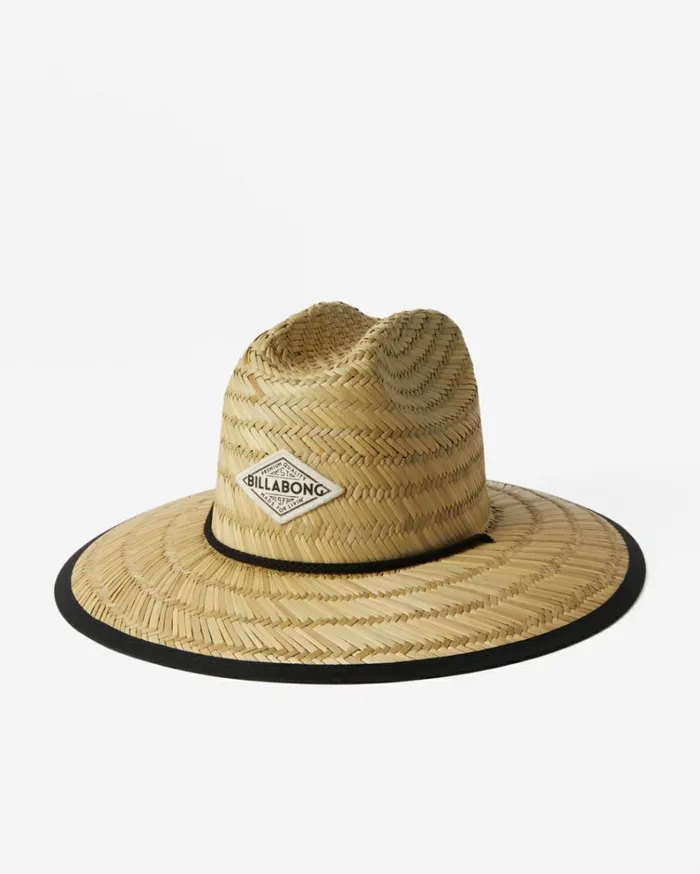 Tipton Straw Lifeguard Hat Black Pebble 2 Women Billabong Hats and Beanies
