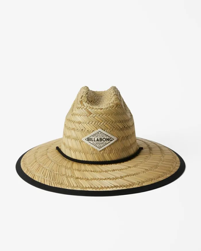 Tipton Straw Lifeguard Hat Black Pebble 2 Women Billabong Hats and Beanies