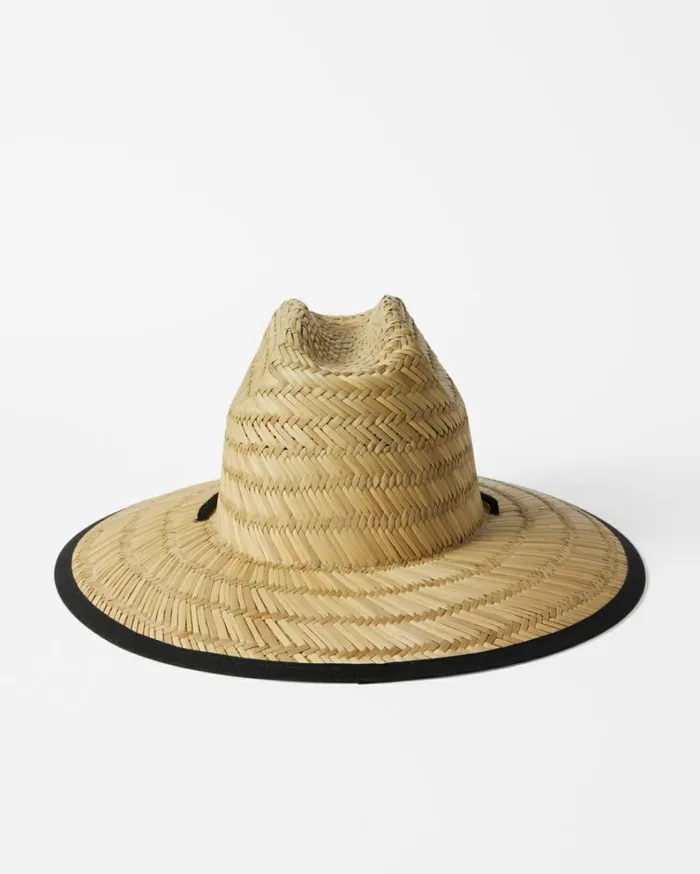 Tipton Straw Lifeguard Hat Black Pebble 2 Women Billabong Hats and Beanies