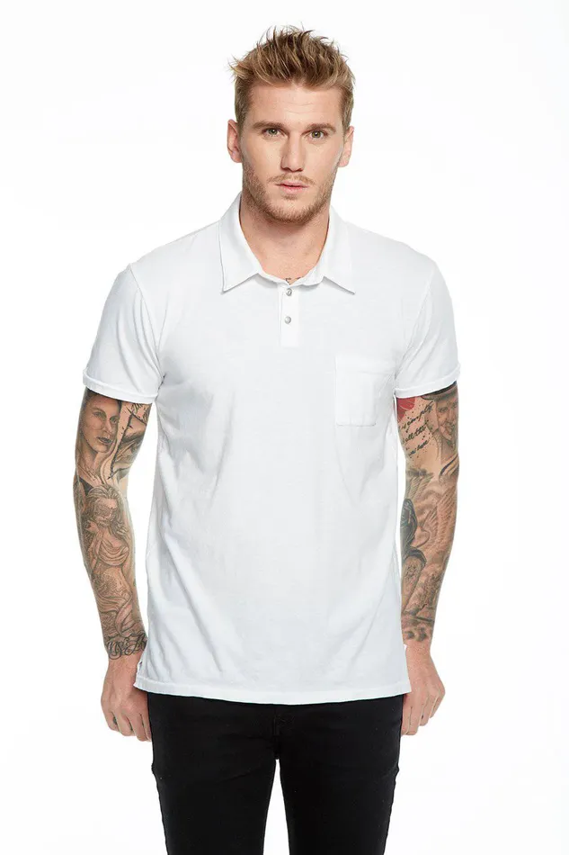 Tops Chaser Brand Mens COTTON POLO W POCKET