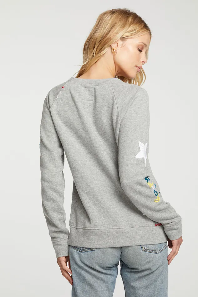 Tops Chaser Brand Womens Happy Peace