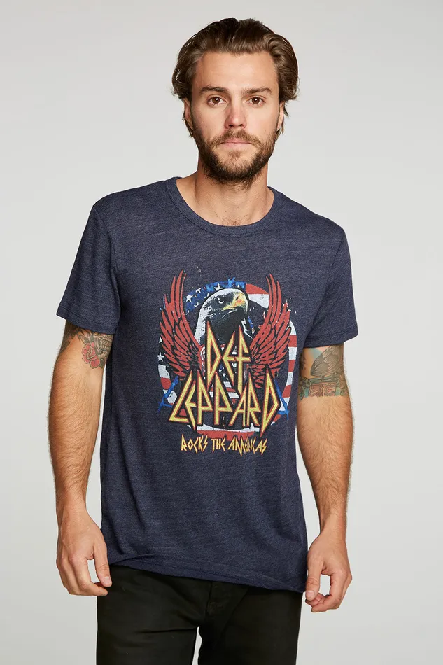 Tops Def Leppard Rocks The Americas Chaser Brand Mens
